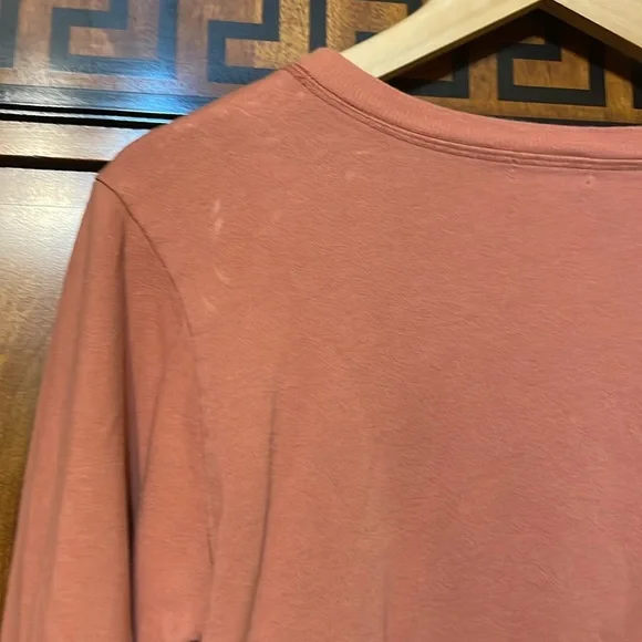 Originality Juniors M Pink Cotton Sunflower Crop Top Long Sleeve Made USA - Picture 7 of 13